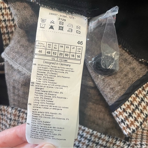 GERRY Weber Collection EUC Houndstooth Blazer 16 - Picture 8 of 8